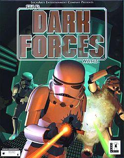 The cover of the Dark Forces game box