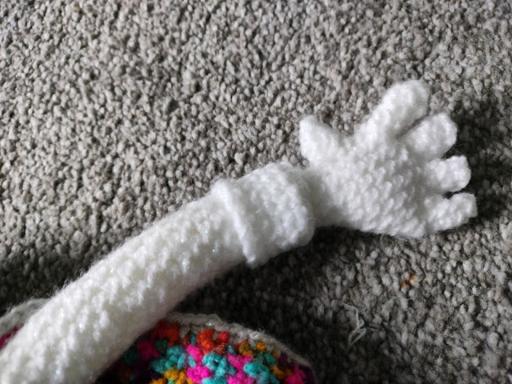 A close up of one of the hands